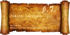 Jokits Tacitusz névjegykártya